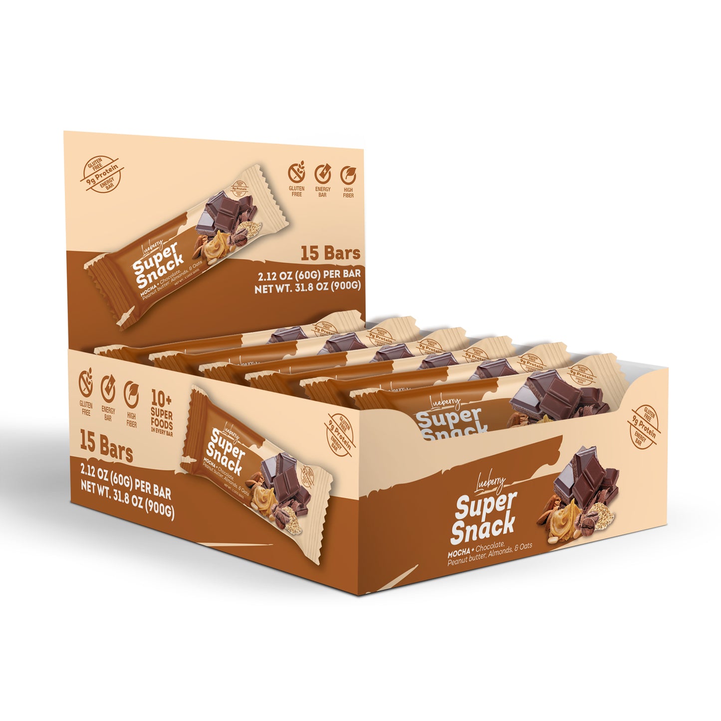 Super Snacks - Mocha - Bar - 15 Pack