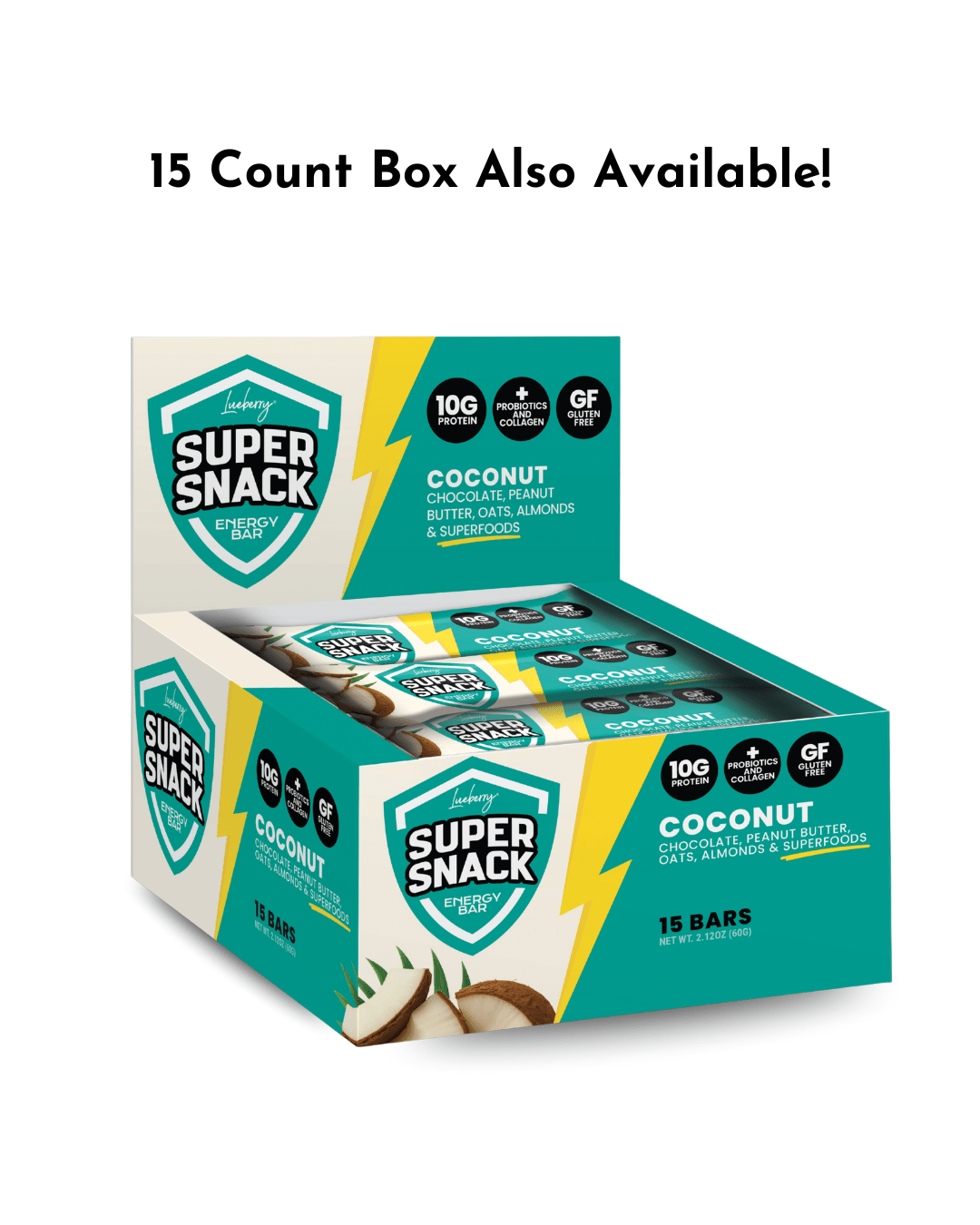 Classic Coconut - 4ct Flavor Pack - Super Snacks by Lueberry