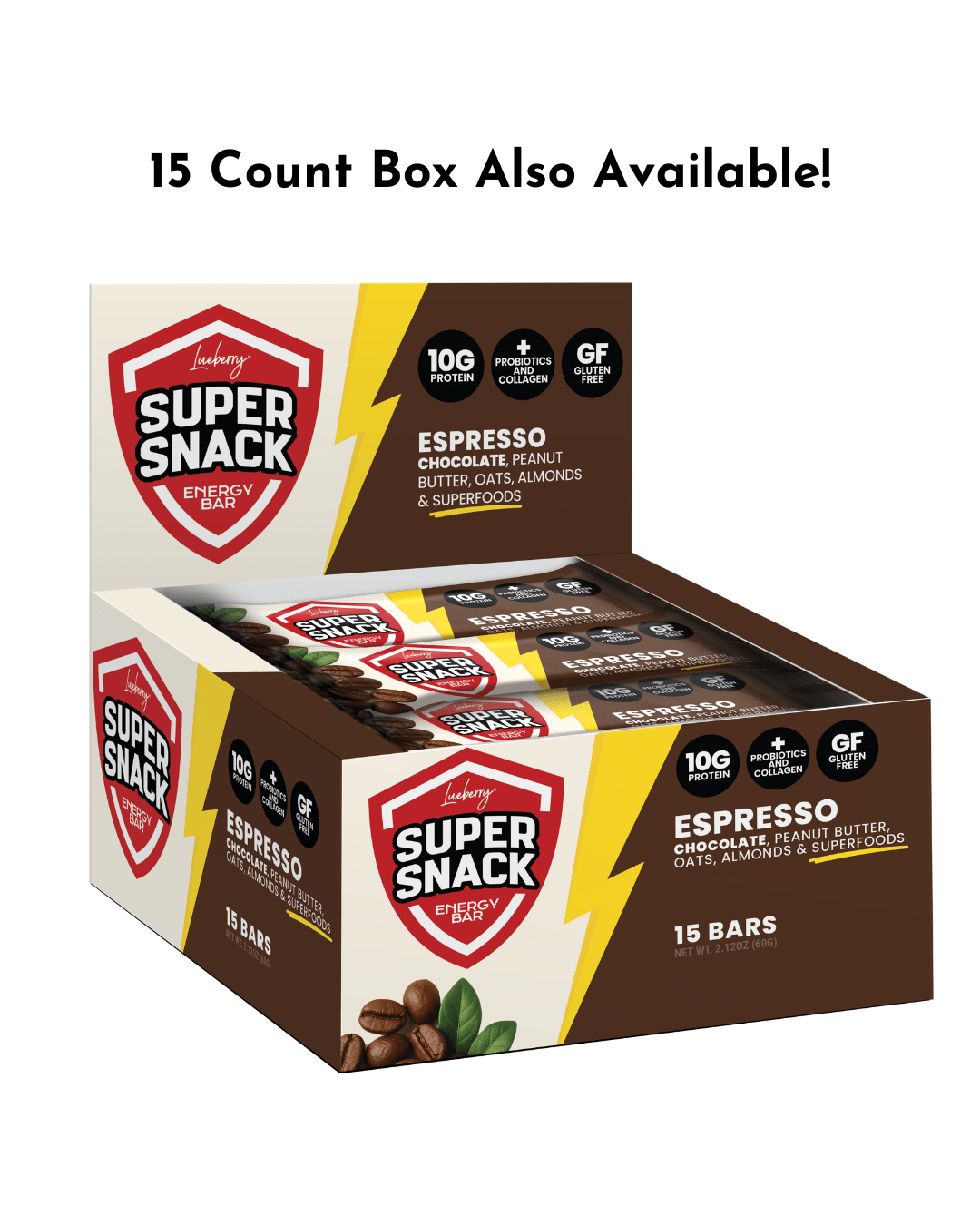Classic Espresso - 4ct Flavor Pack - Super Snacks by Lueberry