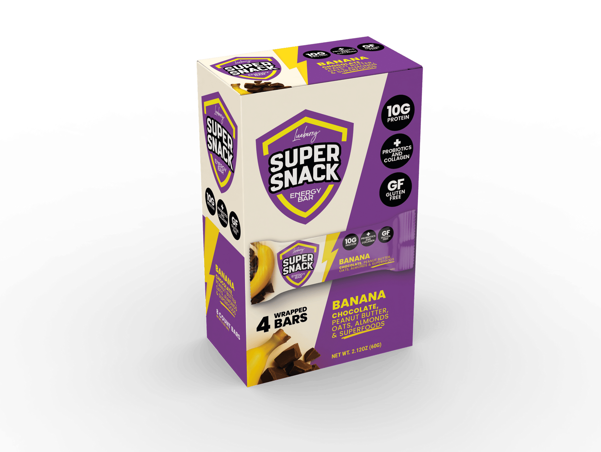Classic Banana - 4ct Flavor Pack - Super Snacks by Lueberry
