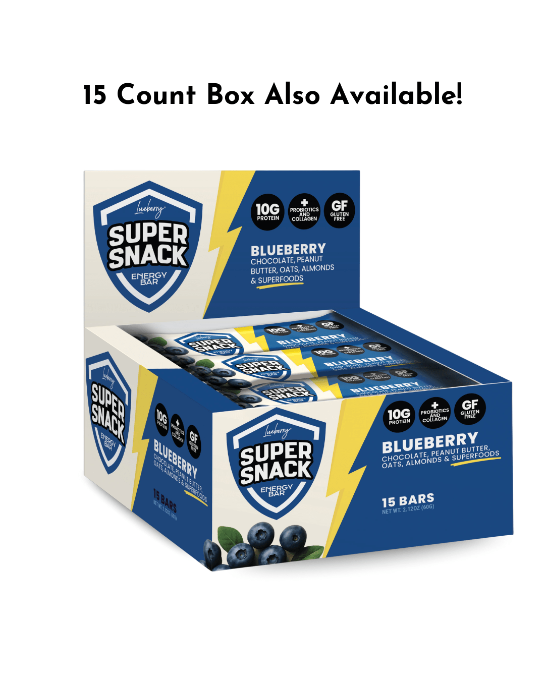 Classic Blueberry - 4ct Flavor Pack - Super Snacks by Lueberry