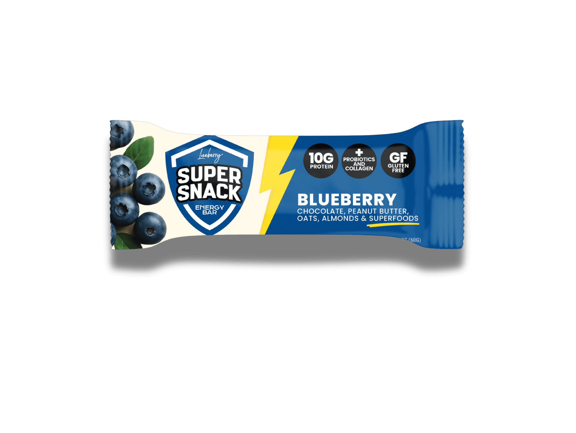 Classic Blueberry Super Snack Bar - 15 ct Box - Super Snacks by Lueberry
