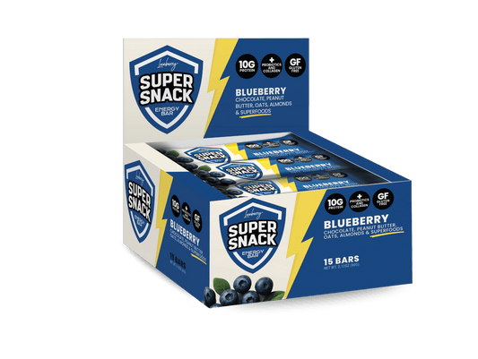 Classic Blueberry Super Snack Bar - 15 ct Box - Super Snacks by Lueberry