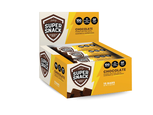 Classic Chocolate Super Snack Bar - 15 ct Box - Super Snacks by Lueberry