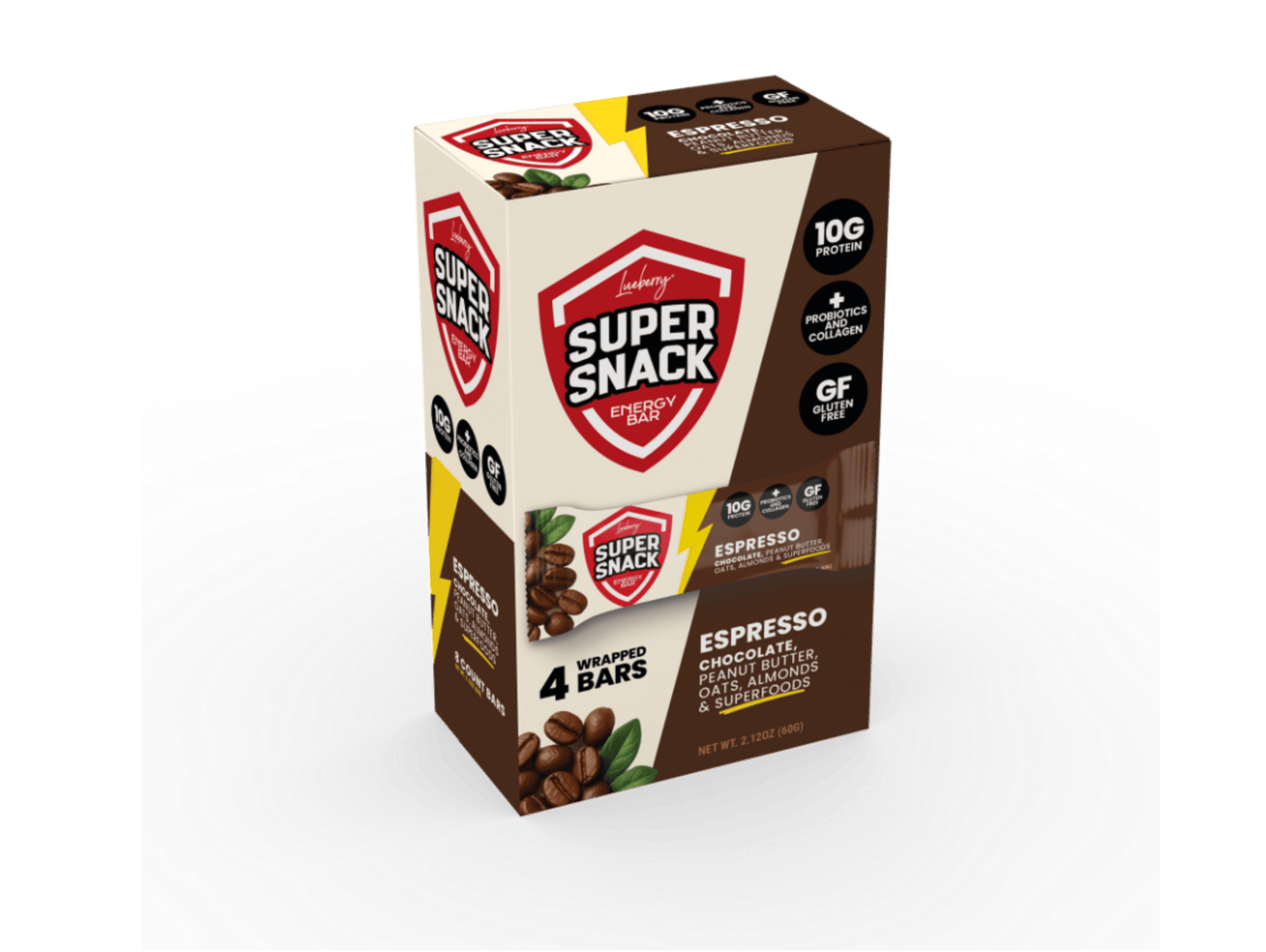 Classic Espresso - 4ct Flavor Pack - Super Snacks by Lueberry