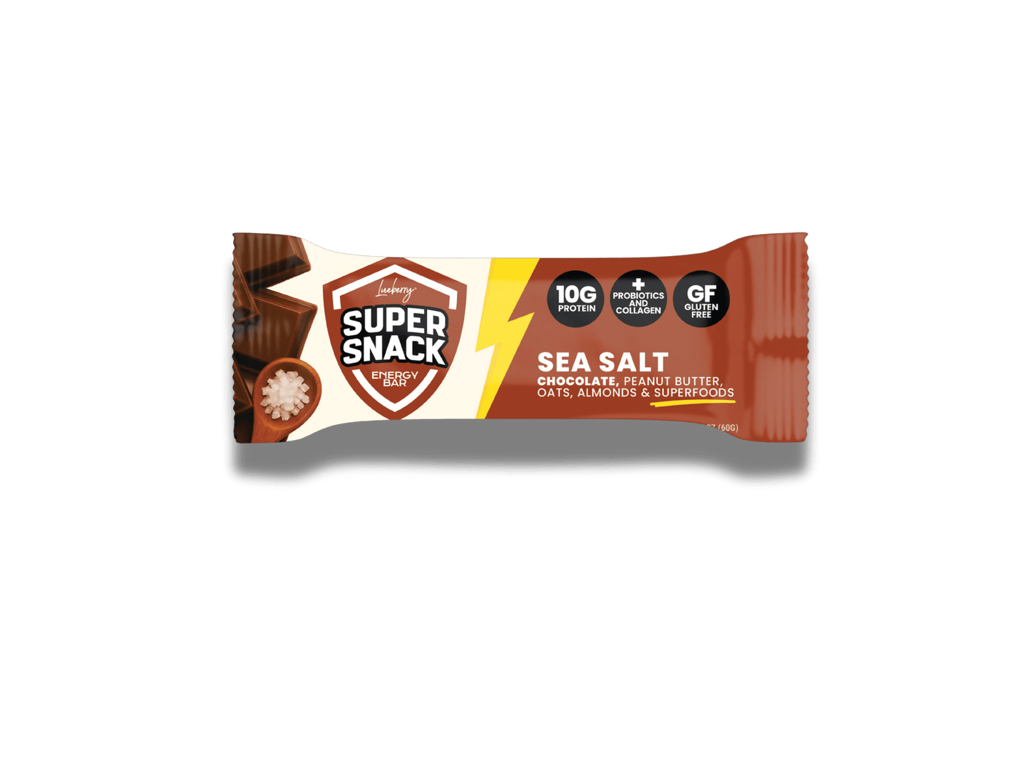 Classic Sea Salt Super Snack Bar - 15 ct Box - Super Snacks by Lueberry