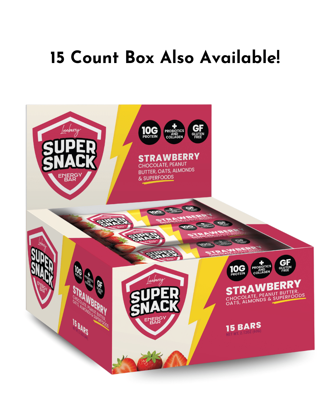 Classic Strawberry - 4ct Flavor Pack - Super Snacks by Lueberry