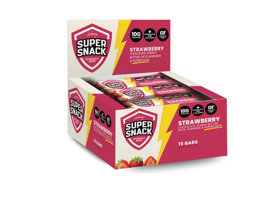 Classic Strawberry Super Snack Bar - 15 ct Box - Super Snacks by Lueberry